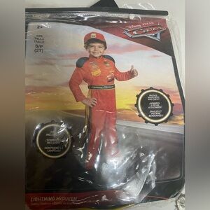 Lightning McQueen race car driver costume 2T
